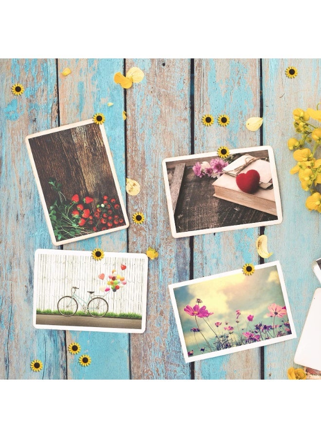 fantasize 30 Pcs Decorative Push Pins, Sunflower Push Pins Cork Board Tacks, bulletin Board Tacks,Thumbtack Decorative for Cork Board, Office Organization or Home - Image 2